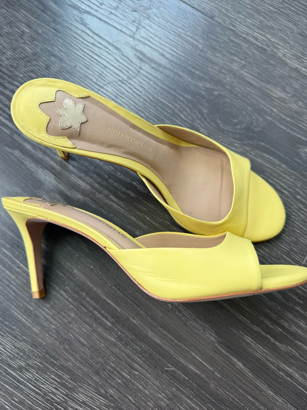 Antonio Melani Bekka Leather Slide Sandal:  9.5